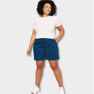 41‎ Hawthorn Rosabel Mid Rise Short Dark Green 6 STITCH FIX NWT